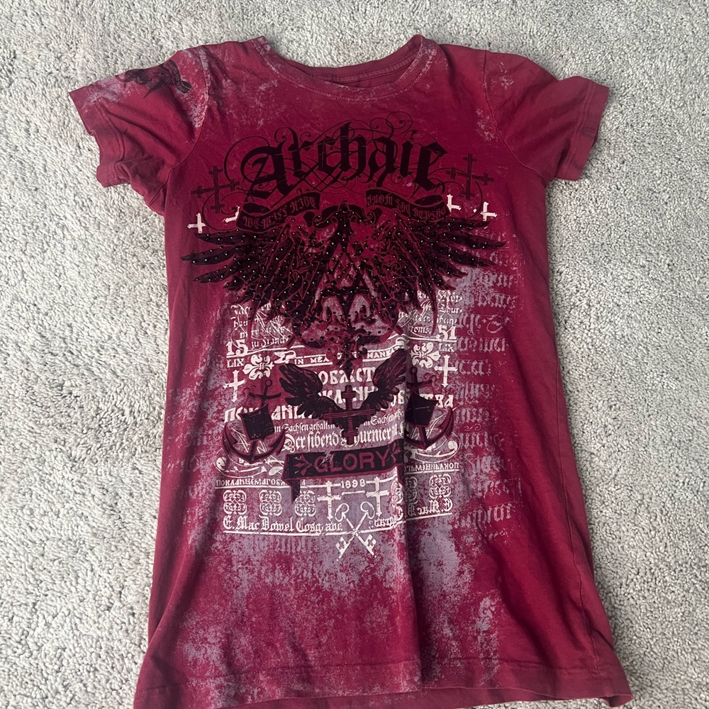 affliction red top